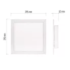 EMOS LED MENNYEZETI PANEL RIVI 30x30, 20W, DIMM., ÁLLÍTHATÓ SZÍNHŐM.