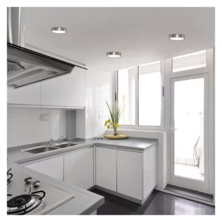 LED felületi lámpatest NEXXO, kerek, ezüst, 12,5W, CCT