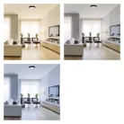 LED felületi lámpatest NEXXO, kerek, fekete, 28,5W, CCT