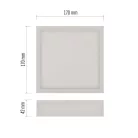 LED felületi lámpatest NEXXO, négyzet, fehér, 12,5W, CCT