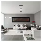 LED felületi lámpatest NEXXO, négyzet, fekete, 12,5W, CCT