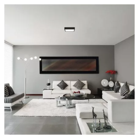 LED felületi lámpatest NEXXO, négyzet, fekete, 28,5W, CCT