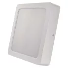 LED felületi lámpatest RUBIC, négyzet, fehér, 24W, természetes fehér