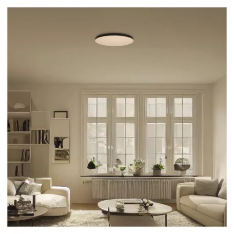 LED-es felületi lámpatest DIONI kerek, fekete, 15W, változtatható CCT-vel
