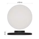 LED-es felületi lámpatest DIONI kerek, fekete, 32W, változtatható CCT-vel