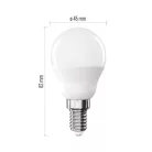 LED izzó Classic Mini Globe / E14 / 2,5 W (32 W) / 350 lm / Természetes fehér
