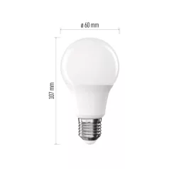   LED izzó Classic A60 / E27 / 7 W (60 W) / 806 lm / Hideg fehér