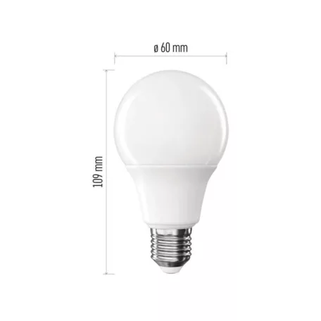 LED izzó Classic A60 / E27 / 9,5 W (75 W) / 1055 lm / meleg fehér