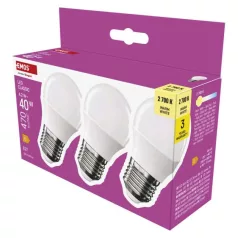   LED izzó Classic Mini Globe / E27 / 4,2 W (40 W) / 470 lm / Meleg fehér