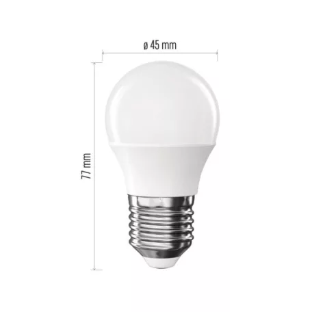 LED izzó Classic Mini Globe / E27 / 6,5 W (60 W) / 806 lm / Meleg fehér