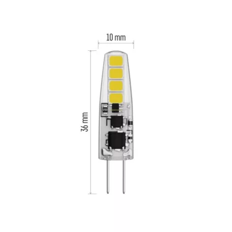 LED izzó Classic JC / G4 / 1,9 W (21 W) / 200 lm / természetes fehér