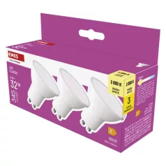   LED izzó Classic MR16 / GU10 / 3 W (32 W) / 345 lm / Meleg fehér