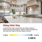 LED izzó Classic MR16 fehér/ GU10 / 5,8 W (75 W) / 565 lm / Hideg fehér