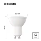 LED izzó Classic MR16 / GU10 / 7 W  (60 W) / 806 lm / Természetes fehér