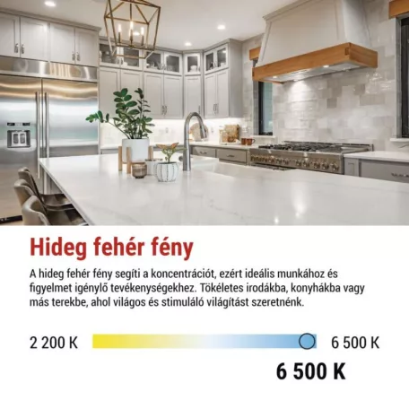 LED izzó Classic MR16 fehér/ GU10 / 1,3 W (16 W) / 150 lm / Hideg fehér