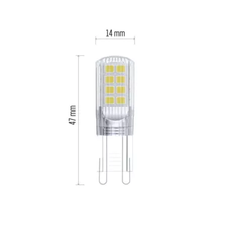 LED izzó Classic JC / G9 / 2,5 W (32 W) / 350 lm / természetes fehér