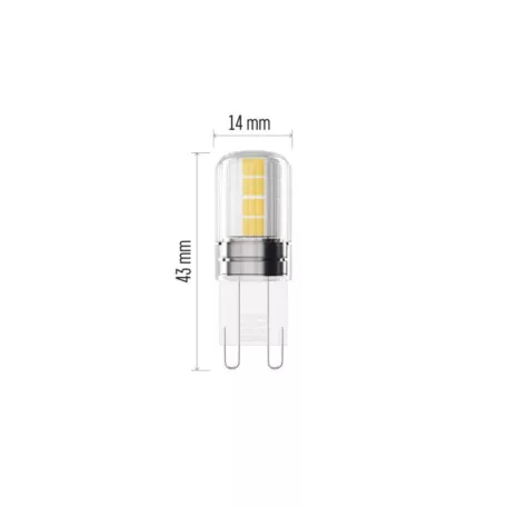 LED izzó Classic JC / G9 / 2,5 W (32 W) / 350 lm / Hideg fehér
