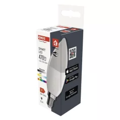   LED izzó GoSmart gyertya / E14 / 4,8 W (40 W) / 470 lm / RGB / dimmelhető / WiFi