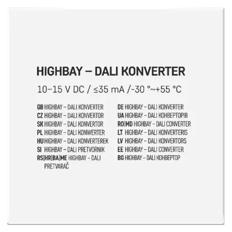 DALI konvertorek mert HIGHBAY