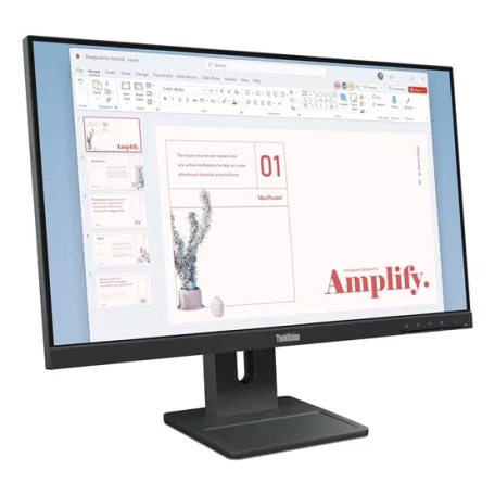Lenovo 23,8" ThinkVision E24-40monitor - 64BAMAT1EU_B01 - Raven Black (dobozsérült)