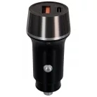 AVAX CC304B CARLY USB-C (PD3.0)+USB-A (QC) 38W autós töltő, fekete