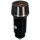 AVAX CC304B CARLY USB-C (PD3.0)+USB-A (QC) 38W autós töltő, fekete