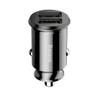 Baseus Grain autóstöltő 3,1 A, 2×USB Type-A, fekete