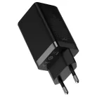 Baseus GaN5 Pro hálózati gyorstöltő 65W, 2×USB Type-C + USB Type-A, fekete + 100W USB Type-C, 1m kábel