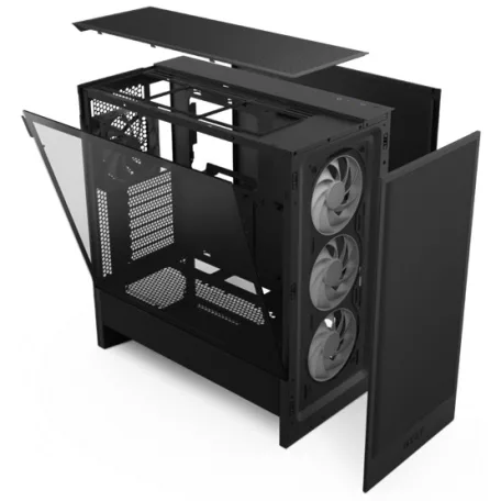 NZXT Midi - H5 Flow RGB (2024) - Matt fekete - CC-H52FB-R1