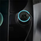 Baseus Golden Contactor Pro autós gyorstöltő 40W, USB Type-A + USB Type-C, szürke