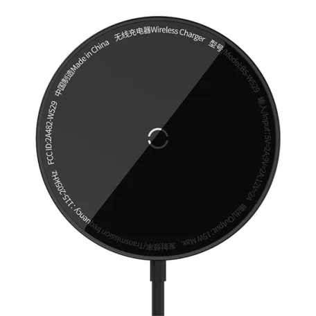 Baseus Simple Mini3 Magnetic vezeték nélküli töltő 15W, fekete