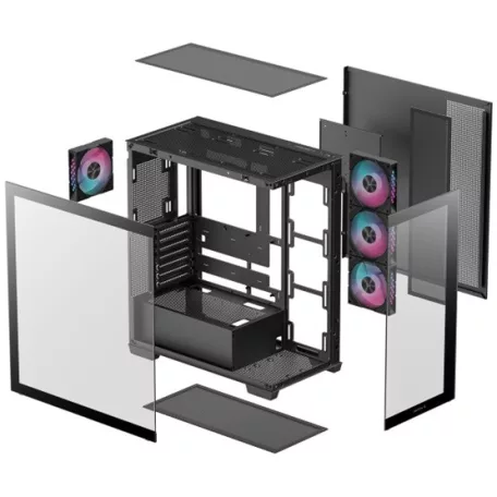 DeepCool Midi - CG580 4F - Fekete - R-CG580-BKADA4-G-1