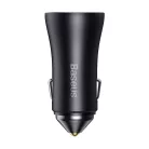 Baseus Golden Contactor Max autós gyorstöltő 60W, 2×USB Type-A, szürke