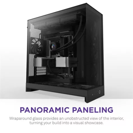 NZXT Midi - H9 Flow (2025) - Matt fekete - CM-H92FB-01