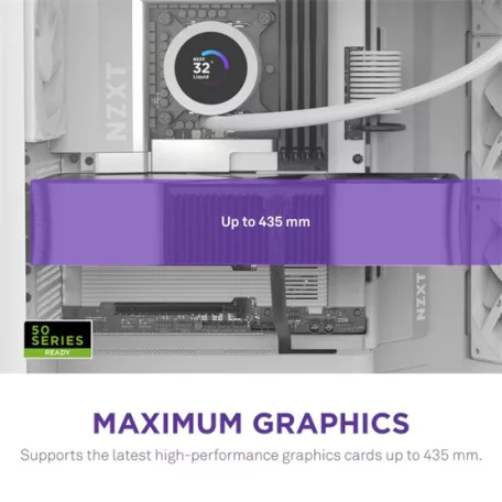 NZXT Midi - H9 Flow (2025) - Matt fehér - CM-H92FW-01