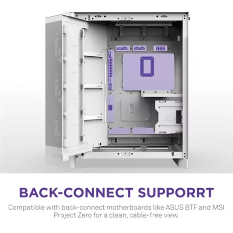 NZXT Midi - H9 Flow (2025) - Matt fehér - CM-H92FW-01