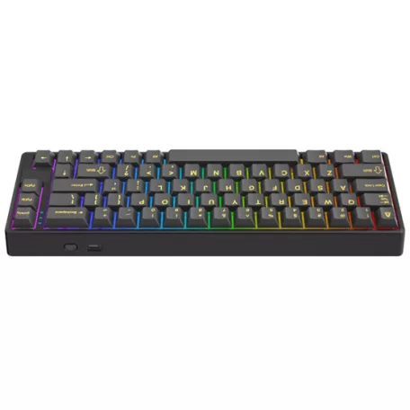 AVAX GM01 PRO 65% RGB tri-mode mechanikus billentyűzet Gateron barna switch, magyar kiosztás