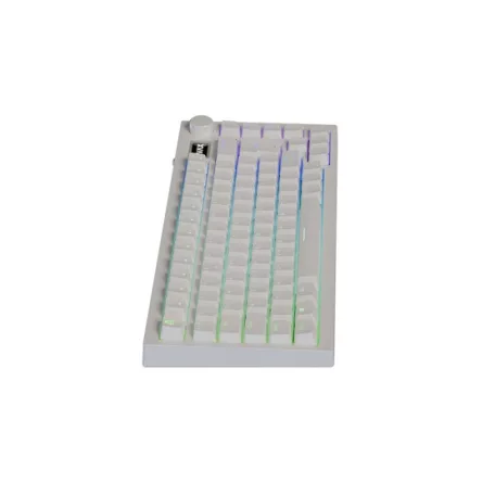 AVAX GM02 PRO Fehér 75% Gasket RGB tri-mode mechanikus billentyűzet Gateron piros switch, magyar kiosztás