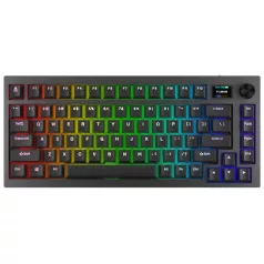   AVAX GM02 PRO 75% Gasket RGB tri-mode mechanikus billentyűzet Gateron piros switch, magyar kiosztás