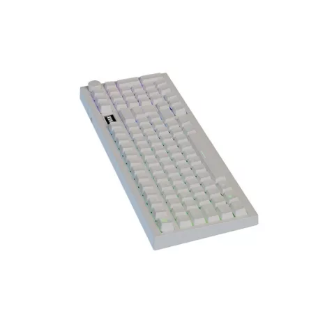 AVAX GM03 PRO Fehér 98% Gasket RGB tri-mode mechanikus billentyűzet Gateron piros switch, magyar kiosztás