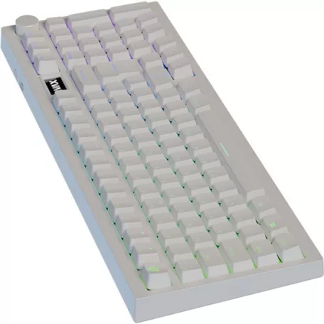 AVAX GM03 PRO Fehér 98% Gasket RGB tri-mode mechanikus billentyűzet Gateron sárga switch, magyar kiosztás