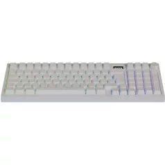   AVAX GM03 PRO Fehér 98% Gasket RGB tri-mode mechanikus billentyűzet Gateron sárga switch, magyar kiosztás