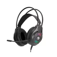   MARVO Akari 30 vezetékes fejhallgató - fekete - RGB világítás