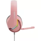 MARVO Tactic 40 vezetékes fejhallgató - rózsaszín - RGB világítás