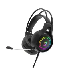   MARVO Tactic 30 vezetékes fejhallgató - fekete - RGB világítás