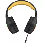 MARVO Pulz 80W vezeték nélküli fejhallgató - fekete - RGB világítás