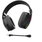 MARVO Pulz 70W vezeték nélküli fejhallgató - fekete - RGB világítás