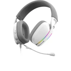   MARVO Pulz 70S vezetékes fejhallgató - fehér - RGB világítás