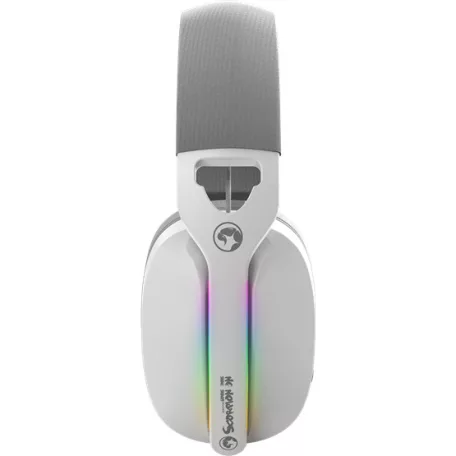 MARVO Pulz 70S vezetékes fejhallgató - fehér - RGB világítás