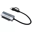 LC Power USB-C és USB-A > SATA és NVMe átalakító - LC-ADA-USB-SATA-25